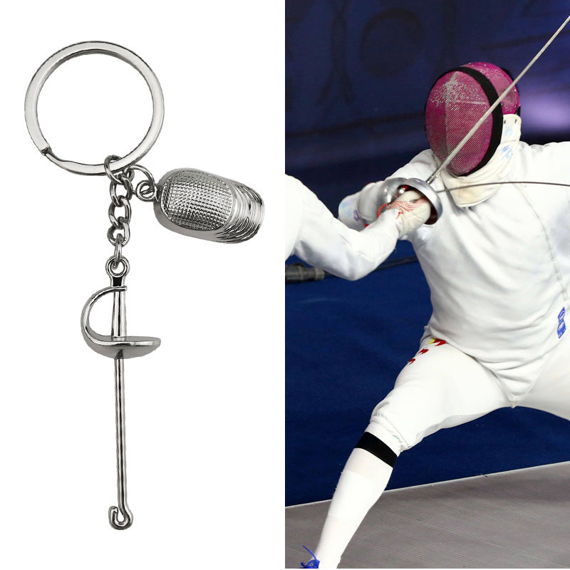 Wholesale Fencing Sports Keychain Pendant Club Gift ACC-KC-XunXin004