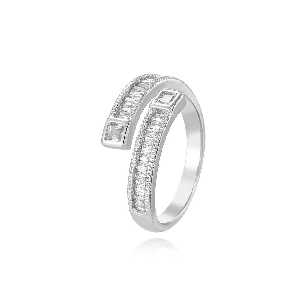 Wholesale 18K Cubic Zirconia Adjustable Ring