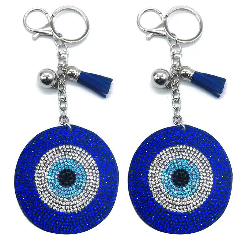 Wholesale rhinestone eye keychain