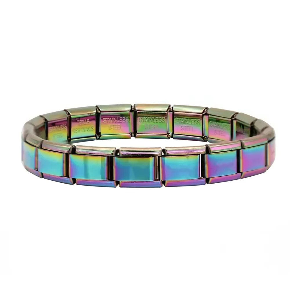 Wholesale Italian Charm Bracelet 9mm DIY Single Section Creative Stainless Steel Composable Bracelet