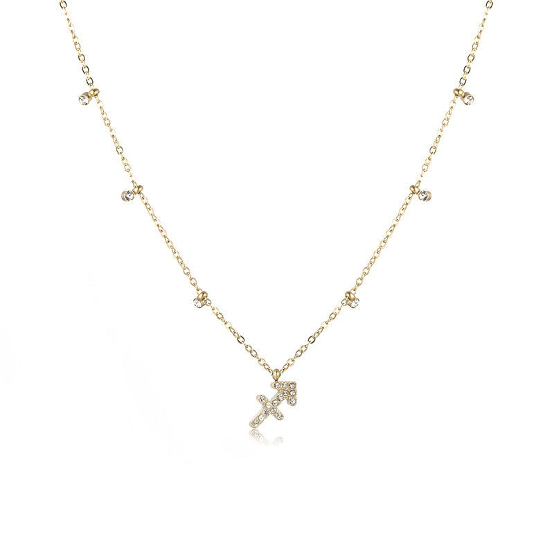 Wholesale Stainless Steel Necklace 12 Constellation Necklaces ACC-NE-YunHe001