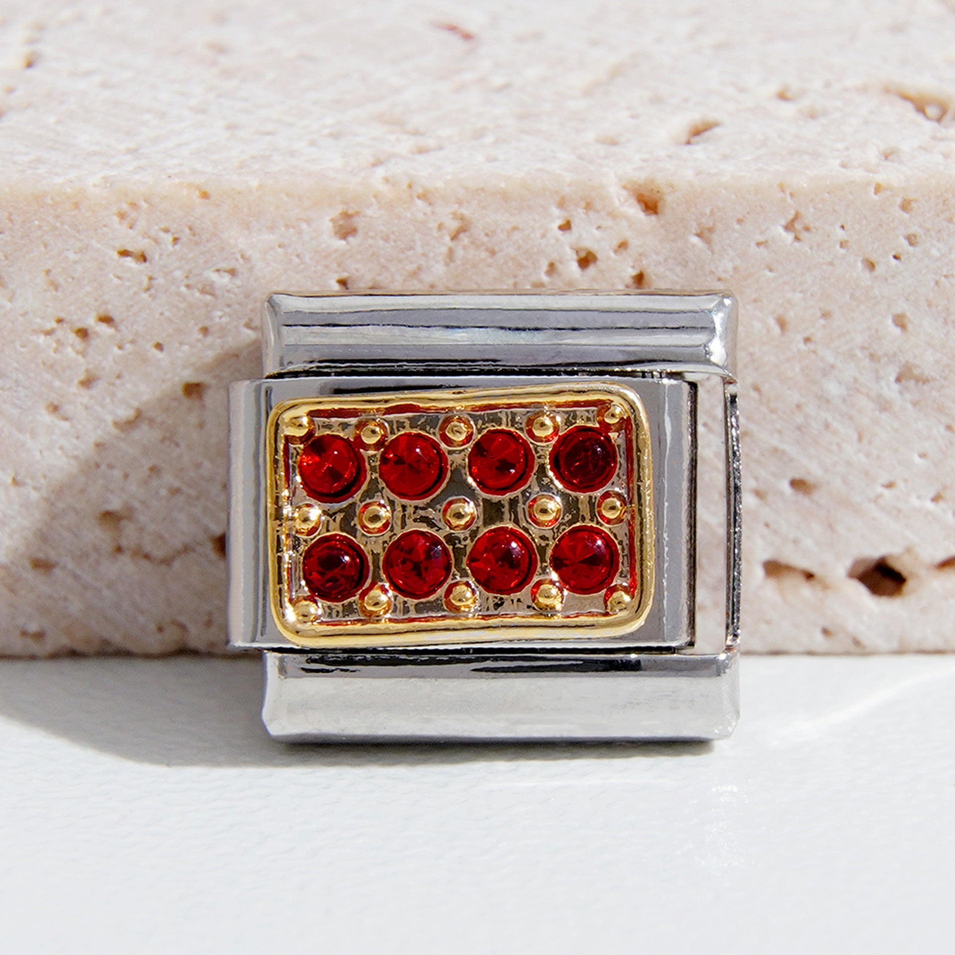 Wholesale  Italian Charm Bracelet 9mm DIY Splicing Points Stainless Steel Composable Bracelet