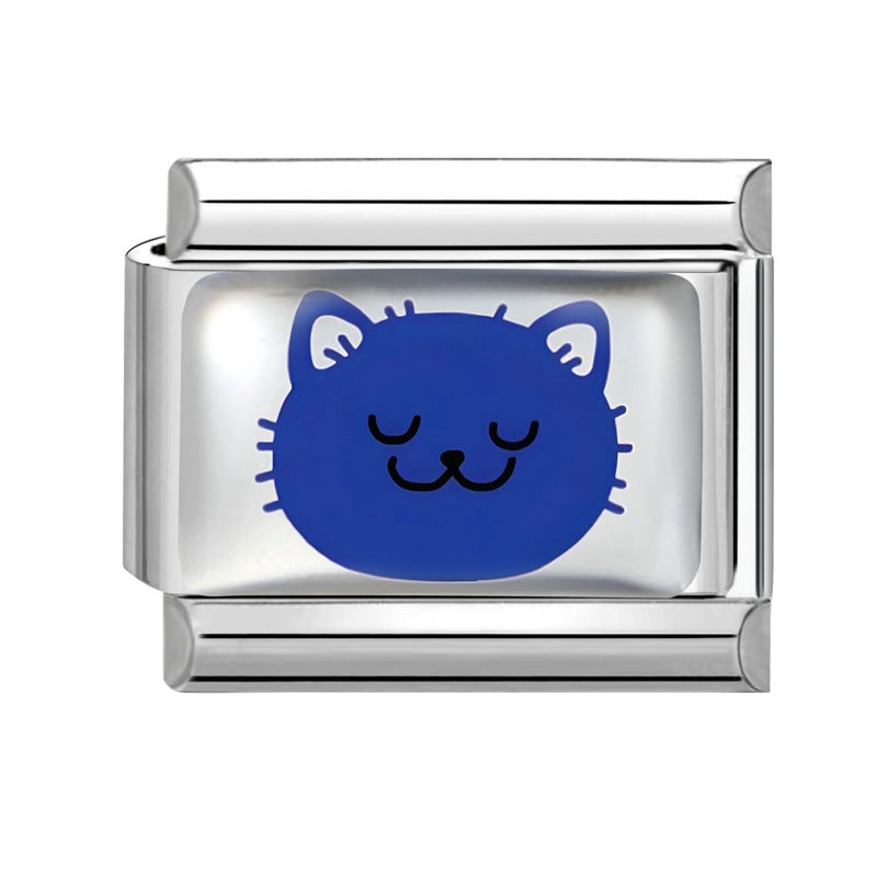 Wholesale 9mm Italian Charm Starter Bracelets DIY Pet Series Stainless Steel Composable Bracelet