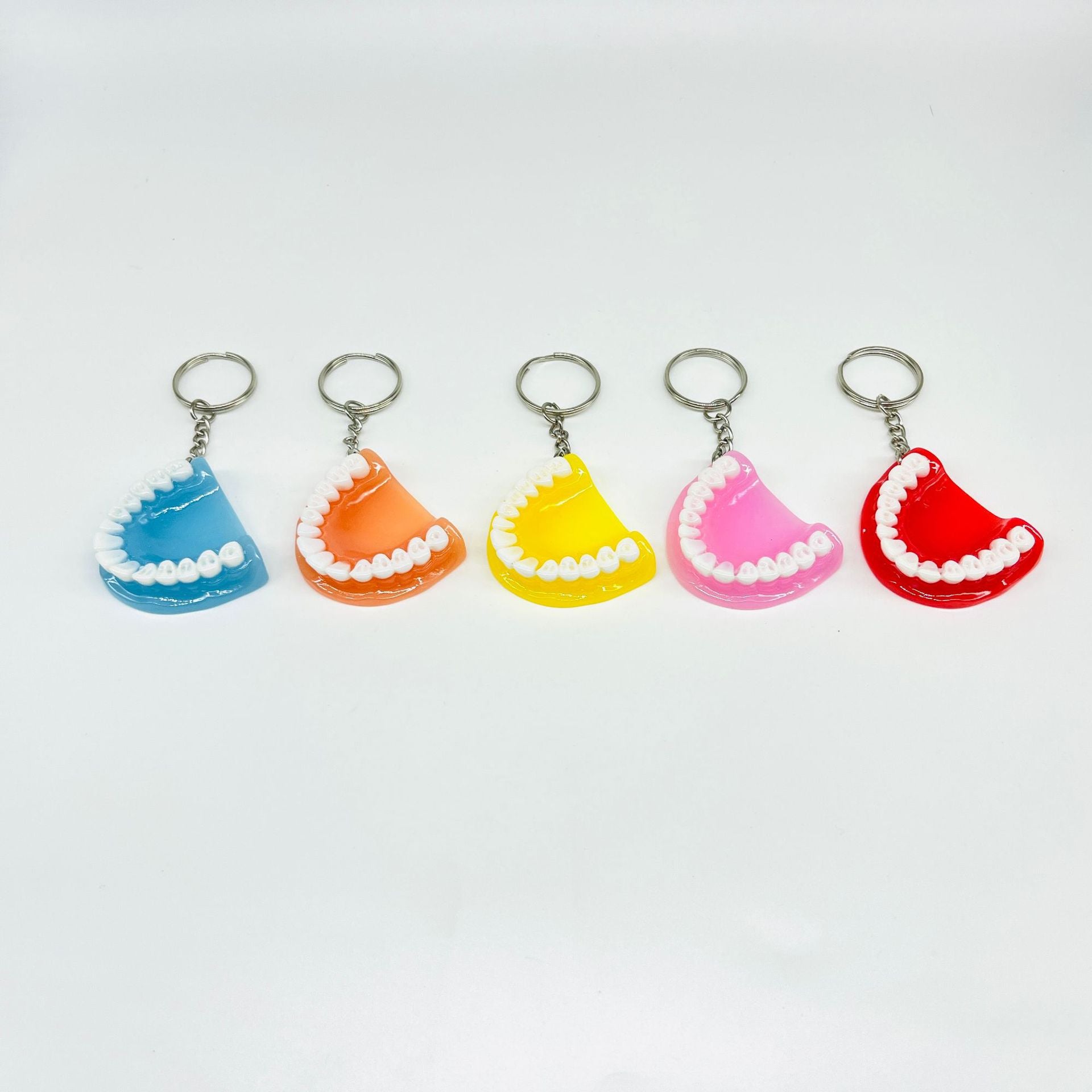 Wholesale Mini Resin Tooth Keychain