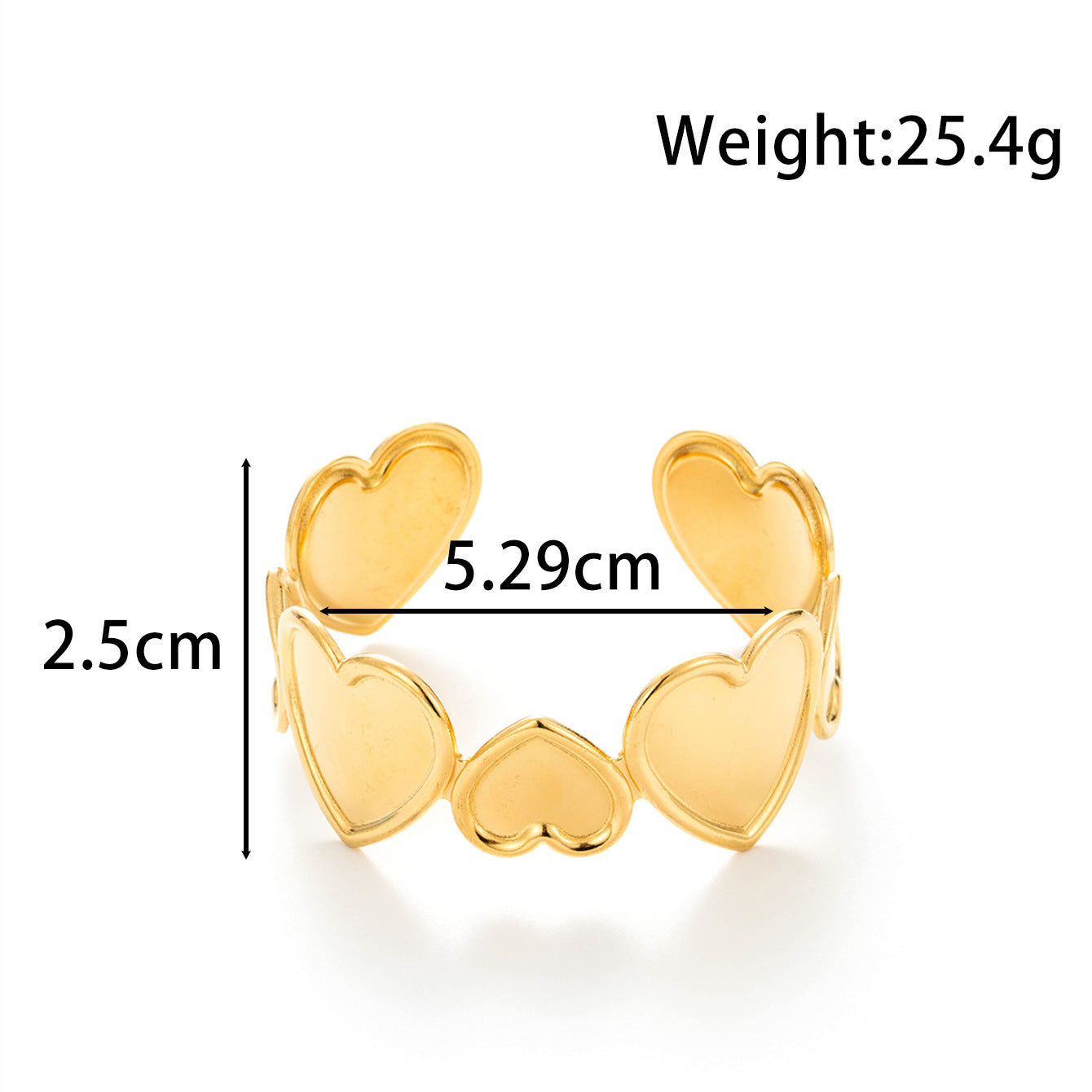 Wholesale   titanium starfish love line  opening adjustable bracelet