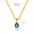 Wholesale Stainless Steel 18K Gold Color Zircon Necklace