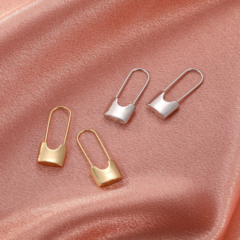 Wholesale Metal Geometric Pin Earrings ACC-ES-QW001