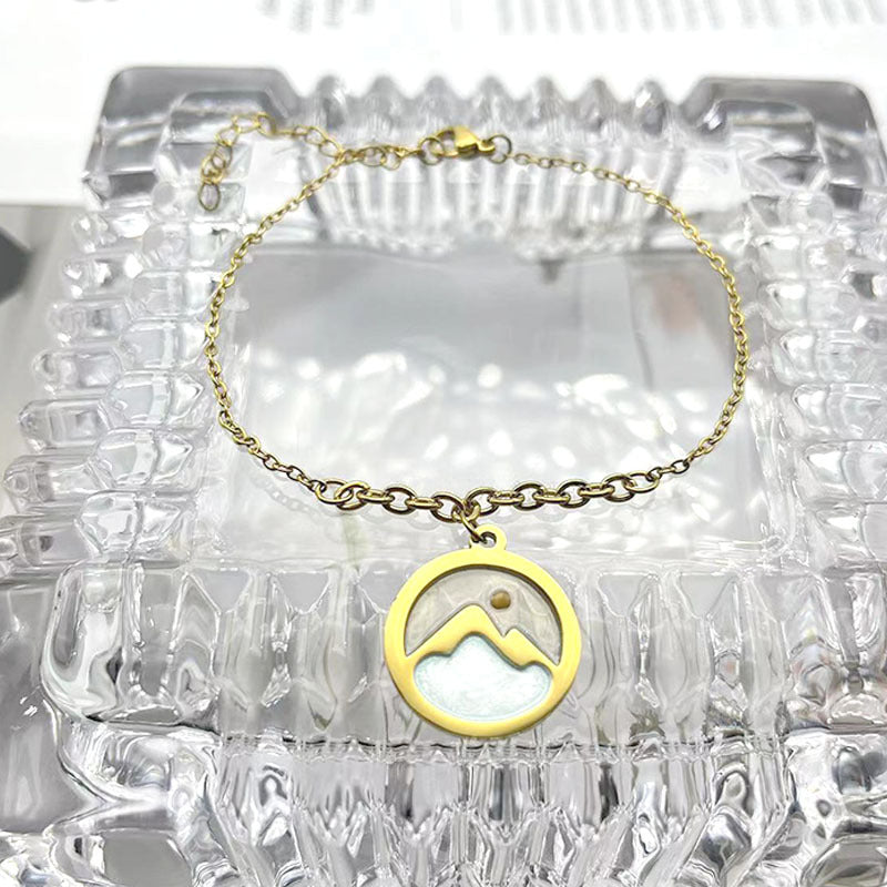 Wholesale Sunset Sea Pendant Necklace Stainless Steel Necklace ACC-NE-Yima005