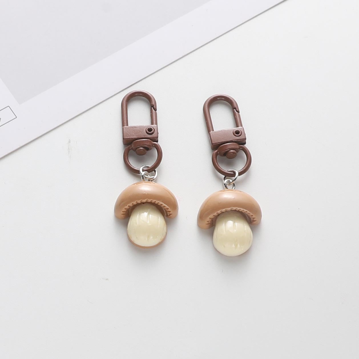 Wholesale  Food Keychain Mushroom Keychains