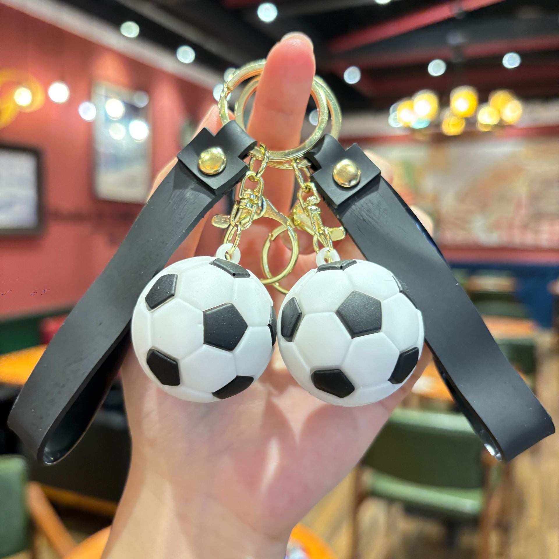Wholesale  Cartoon Standard Soccer Football Keychain