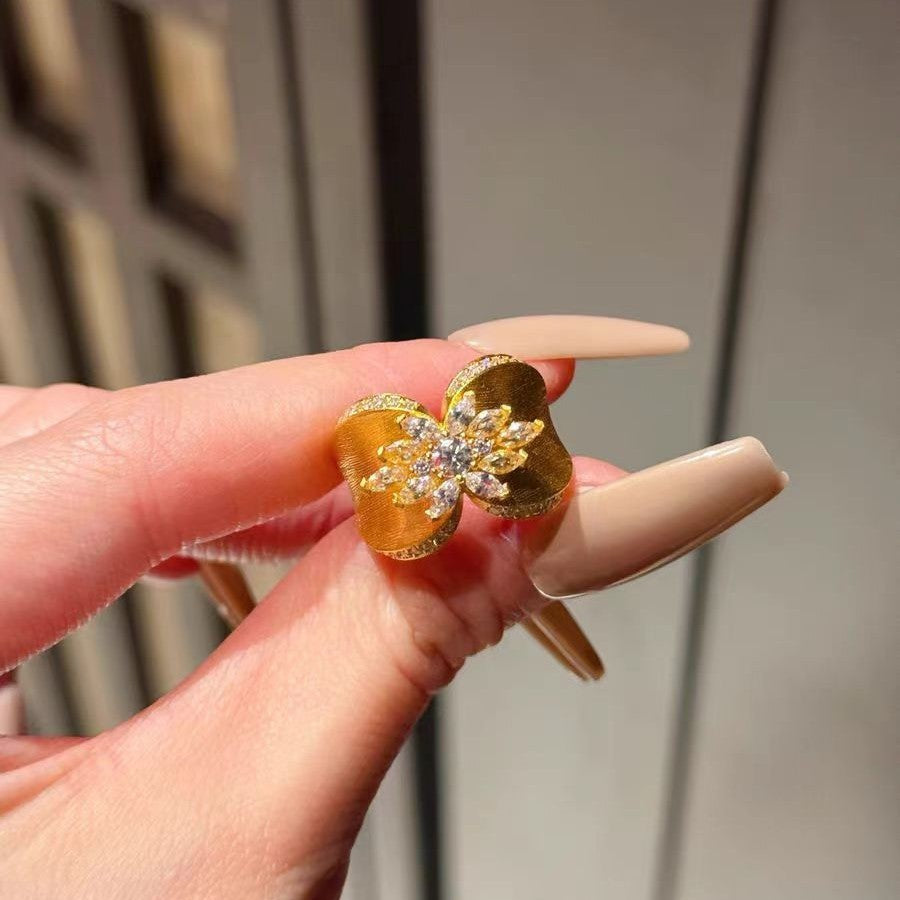 Wholesale Fairy Tale Wedding Ring Set - Adjustable Copper Couple Rings,  Unisex Electroplated,  Jewelry Accessory for Boutique Resale
