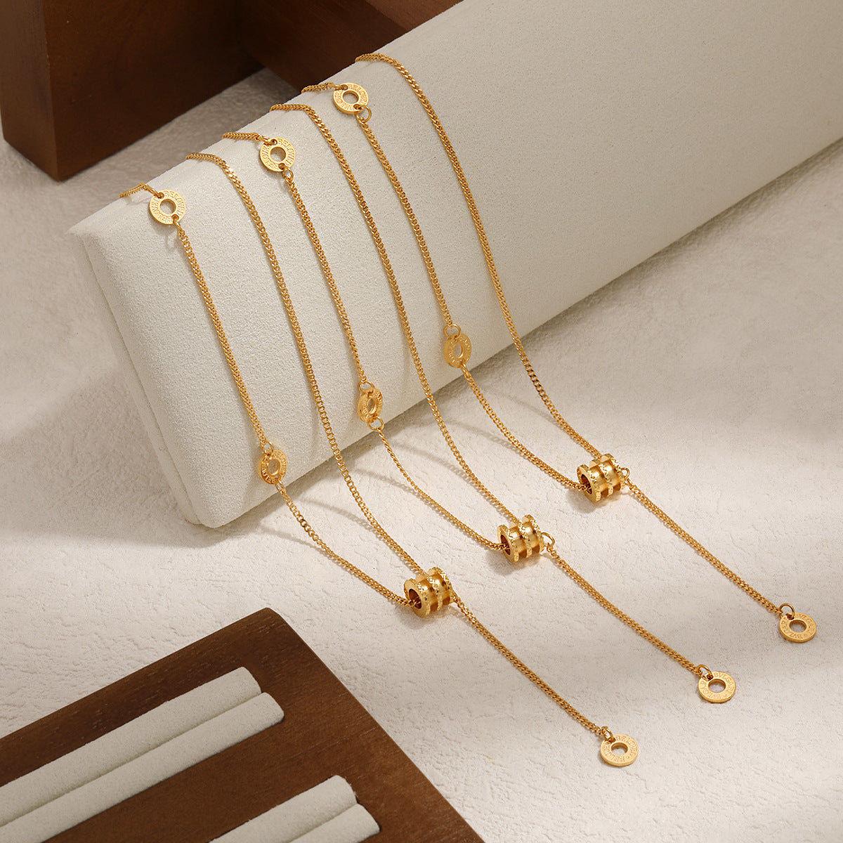 Wholesale  Titanium Steel Light Luxury Tassel  Waist Necklace