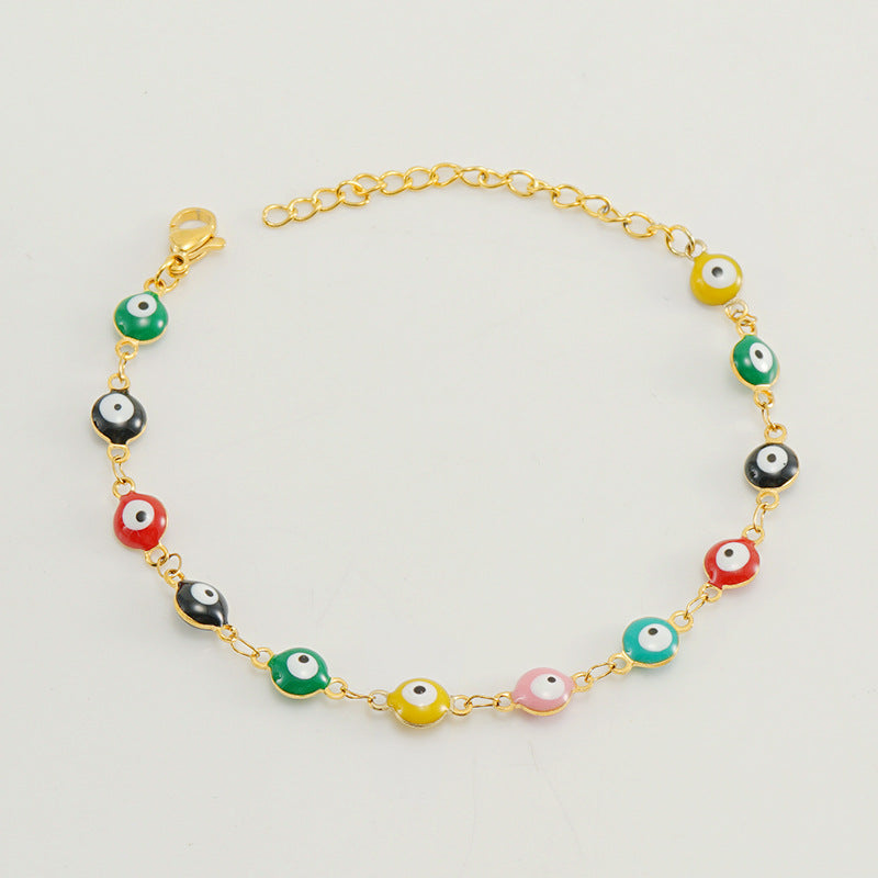 Wholesale Devil's Eye Bracelet  Titanium Steel Fashion Eye Bracelet