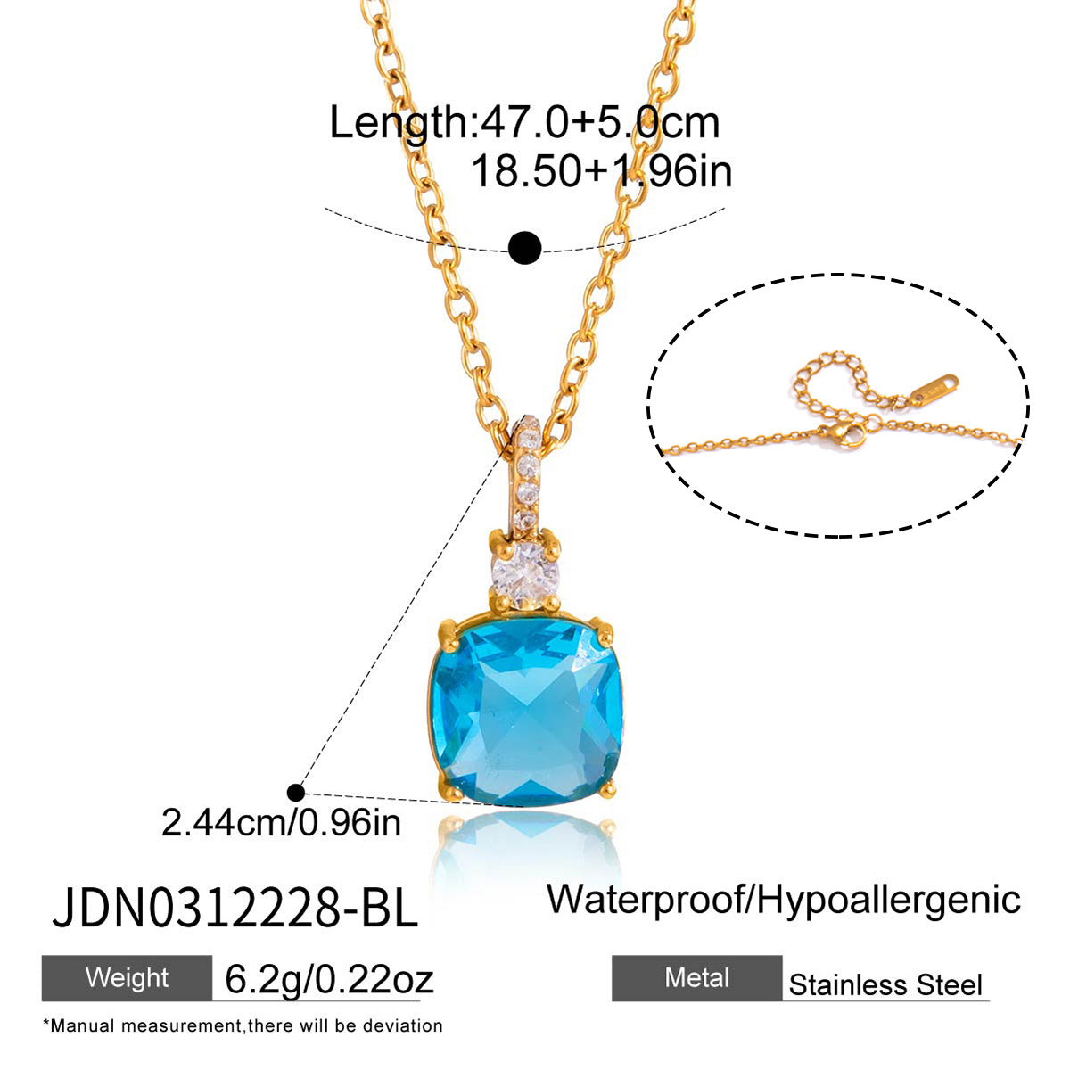 Wholesale Old Money Style Stainless Steel Zircon Clavicle Necklace Fashion Jewelry Accessory Gift