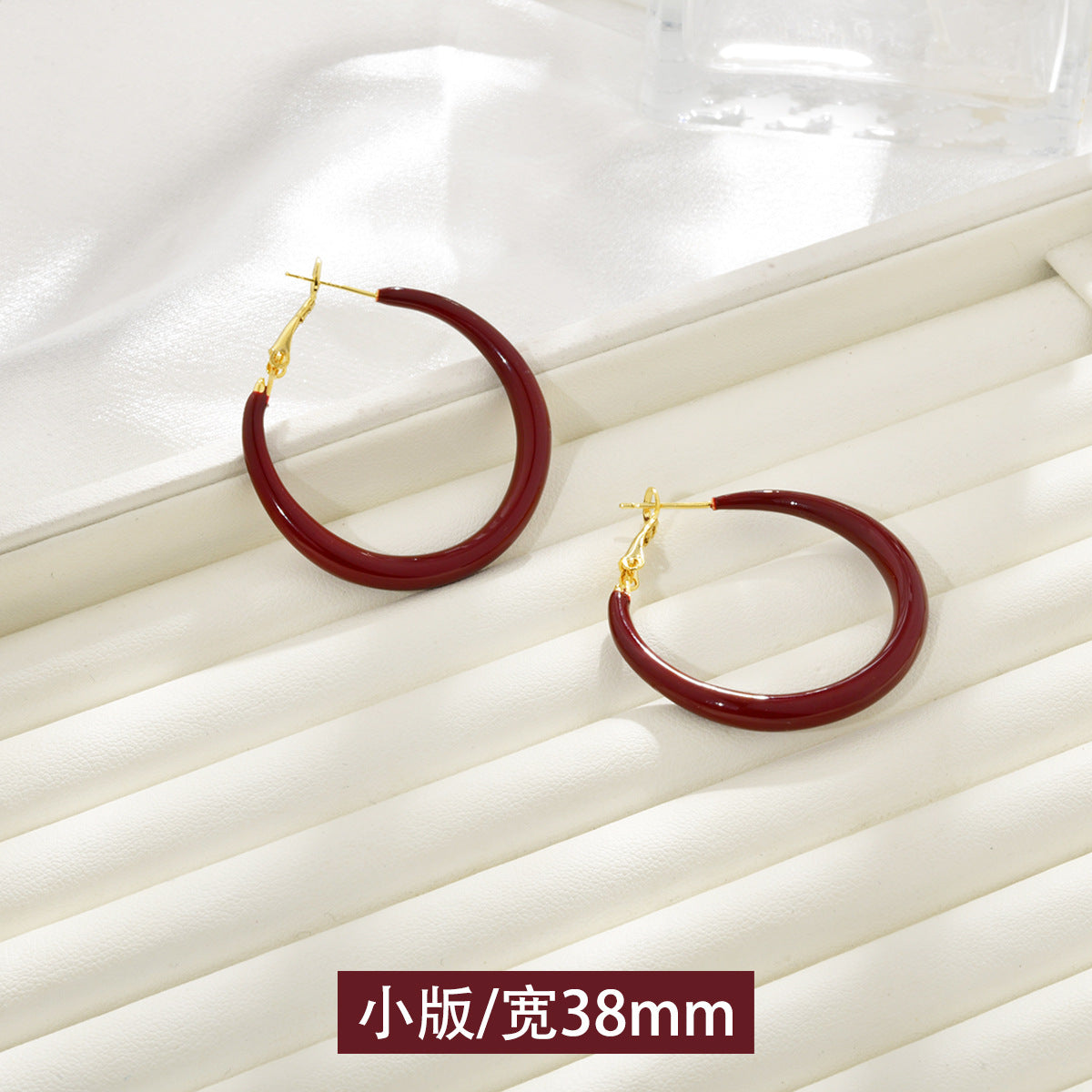 Wholesale  Red Hoop Earrings Luxury Earrings