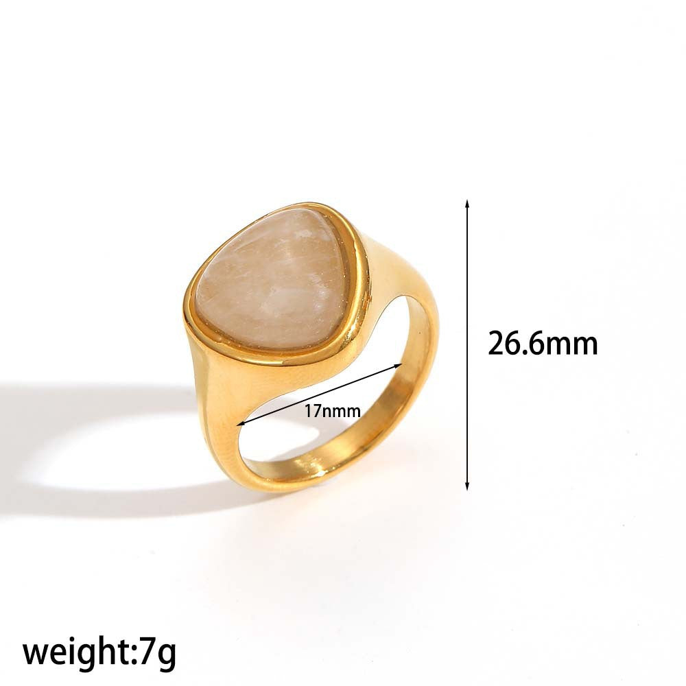 Wholesale Vacuum-plated stainless steel ring does not fade