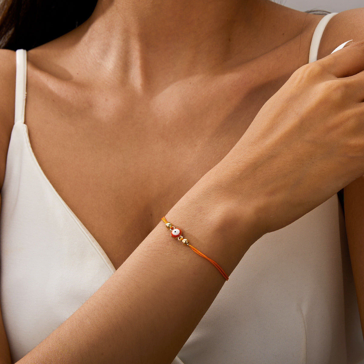 Wholesale Devil Eye Bracelet Boho Hand Woven Eye Wax Rope Adjustable Bracelet Bohemian ACC-BT-Bayue005