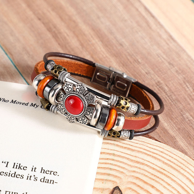 Wholesale Bohemian Turquoise Alloy Bracelet ACC-BT-Luany001