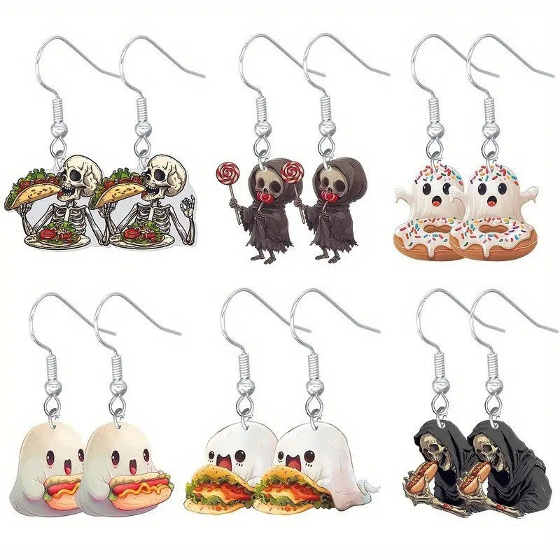 Wholesale 2D  Food Themed Acrylic Earrings