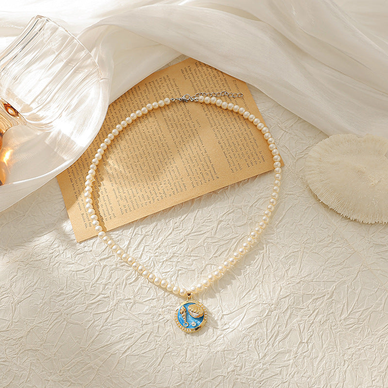 Wholesale Pearl Conch Coconut Shell Necklace