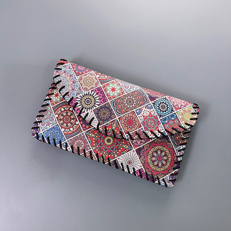 Wholesale Ethnic Style One-shoulder Mobile Phone Bag Color Printing Hand-sewn Crossbody Bag Wallet ACC-WT-Mengs008