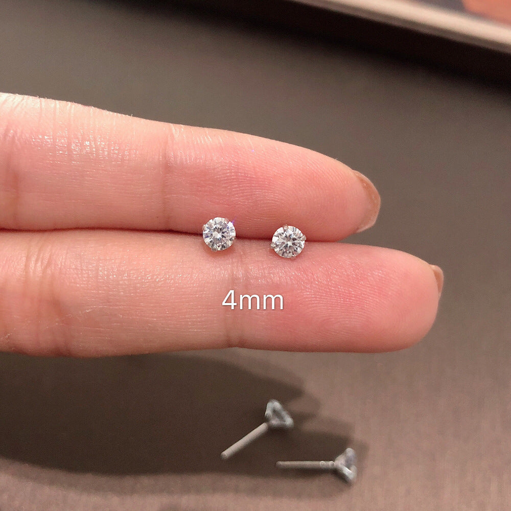 Wholesale Chic Copper Electroplated Sparkling Earrings Fashion Jewelry Accessory for Women