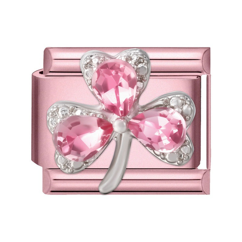 Wholesale  9mm Italian Charm Starter Bracelets DIY square Single Section Creative Stainless Steel Composable Bracelet