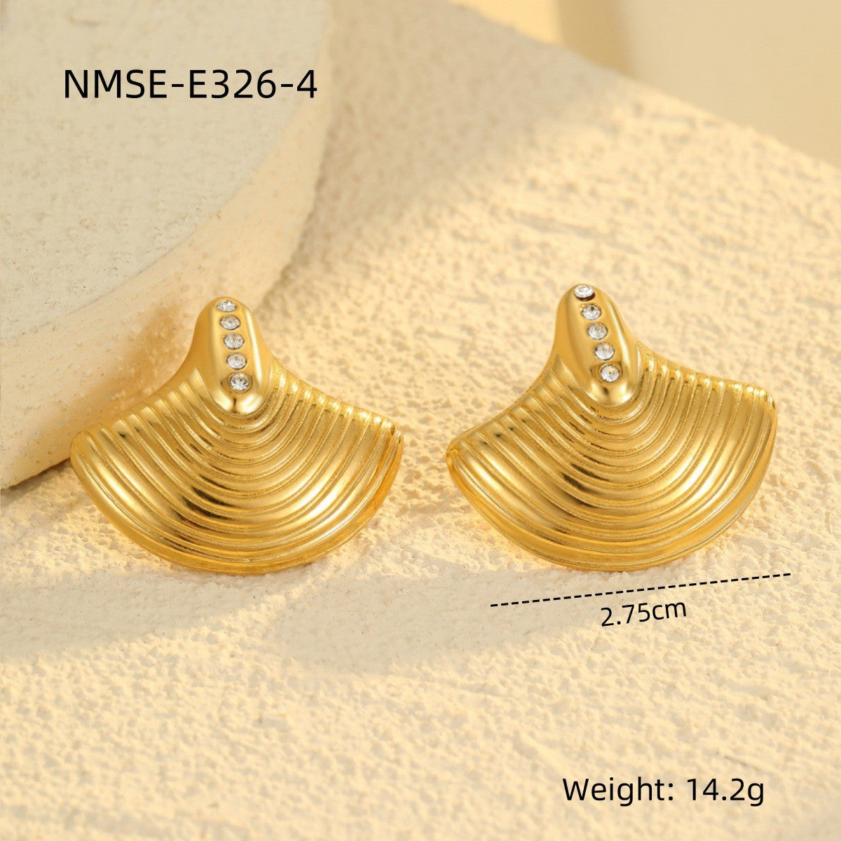 Wholesale  Metal Shell Series Stainless Steel Earrings