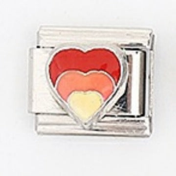 Wholesale 5pcs Italian Charm Bracelet 9mm DIY Splicing Heart Series Stainless Steel Composable Bracelet