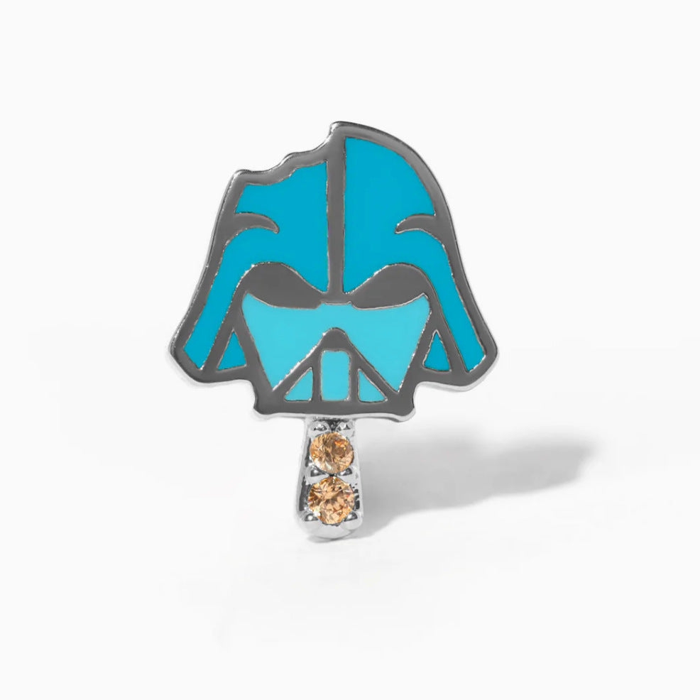 Wholesale Cute Oil Dripping Summer Cartoon Ice Cream Copper Plated 18K Gold Earrings ACC-ES-Xiny009