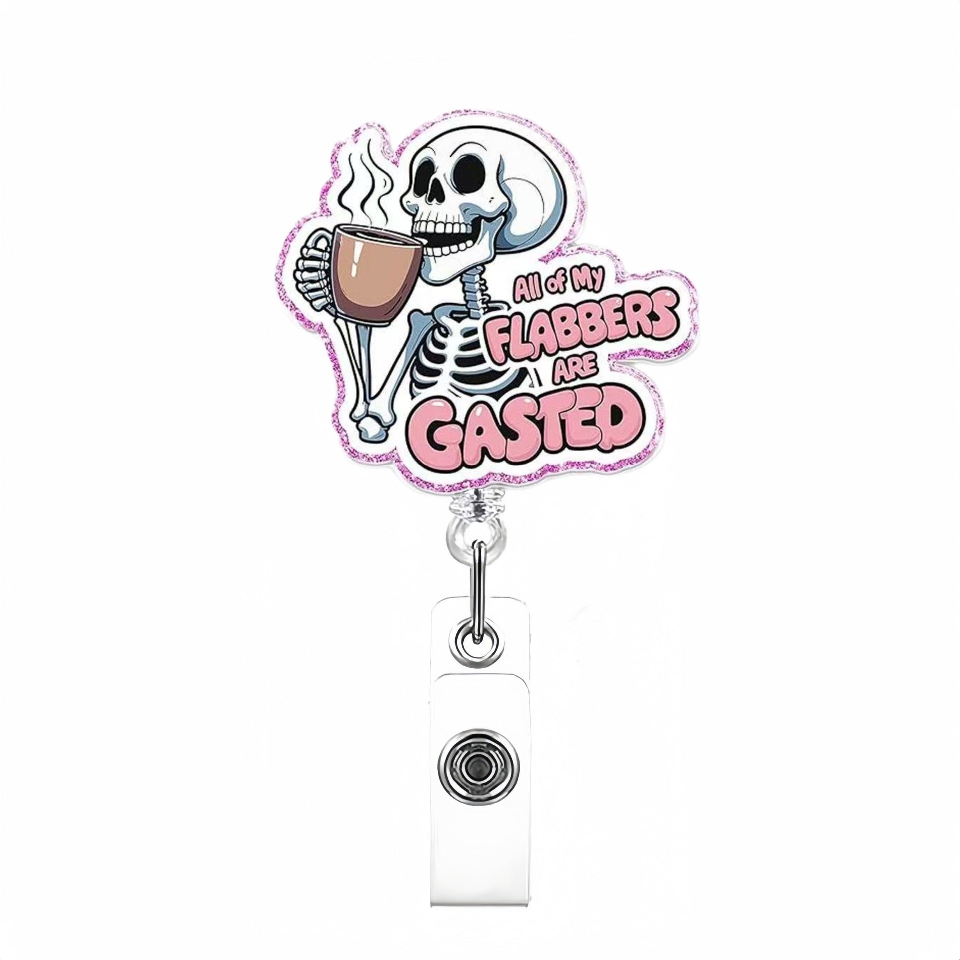 Wholesale  Ghost Badge Reels Keychains