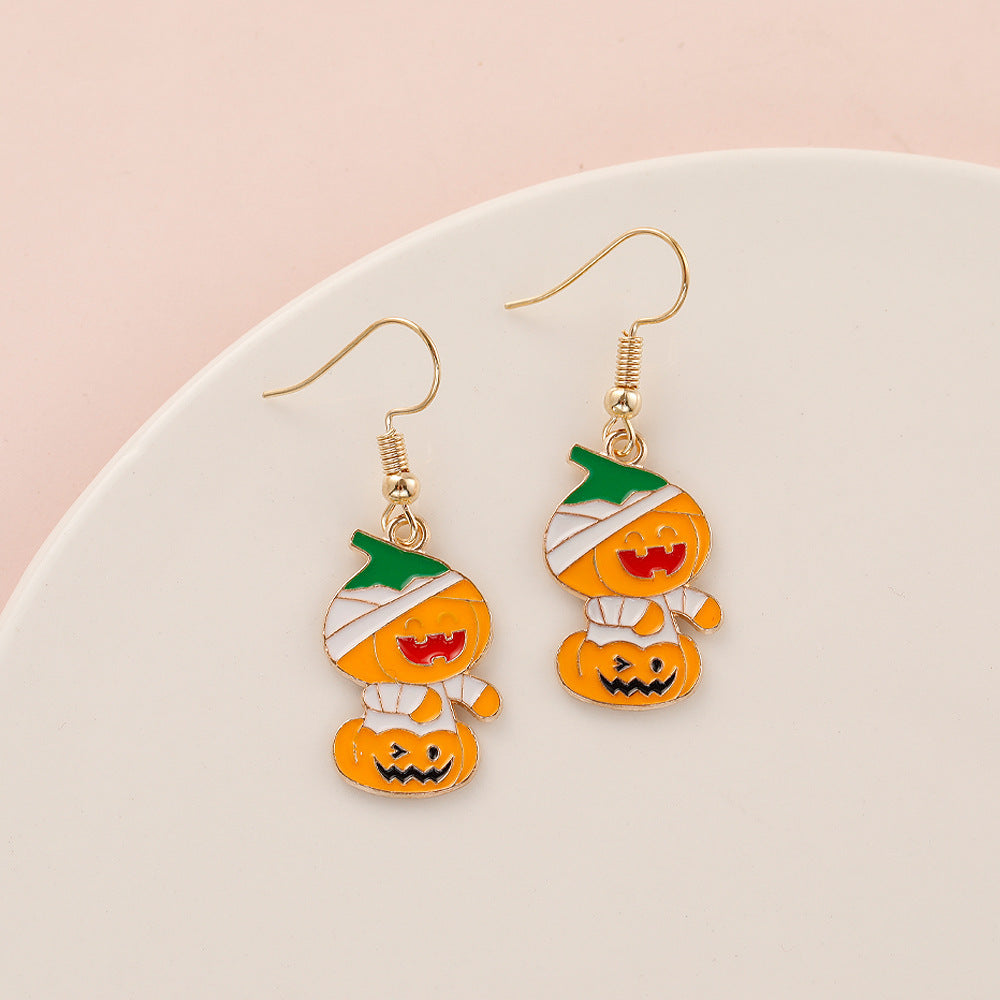 Wholesale  Halloween  earrings  popular Devil pumpkin bat festival earrings