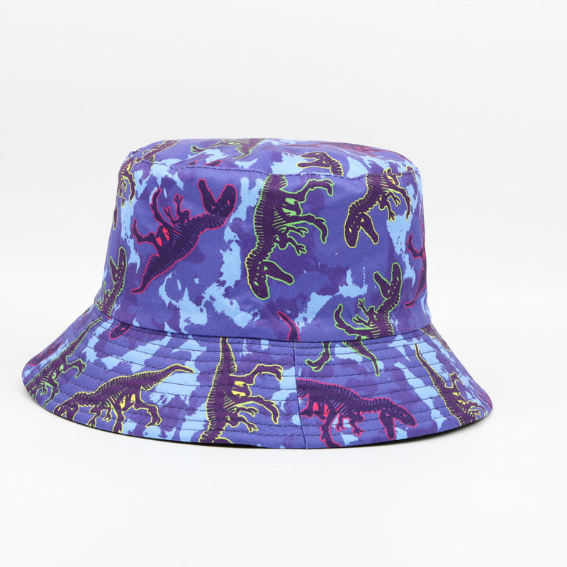 Wholesale  Dinosaur Digital Printing Fisherman Hat Bucket Hat