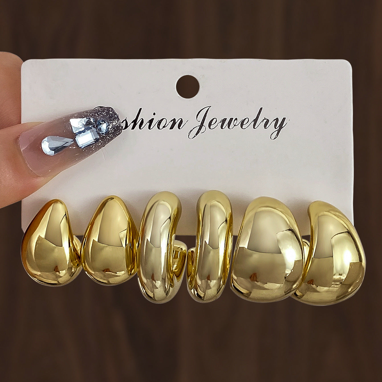 Wholesale Double twist earring set