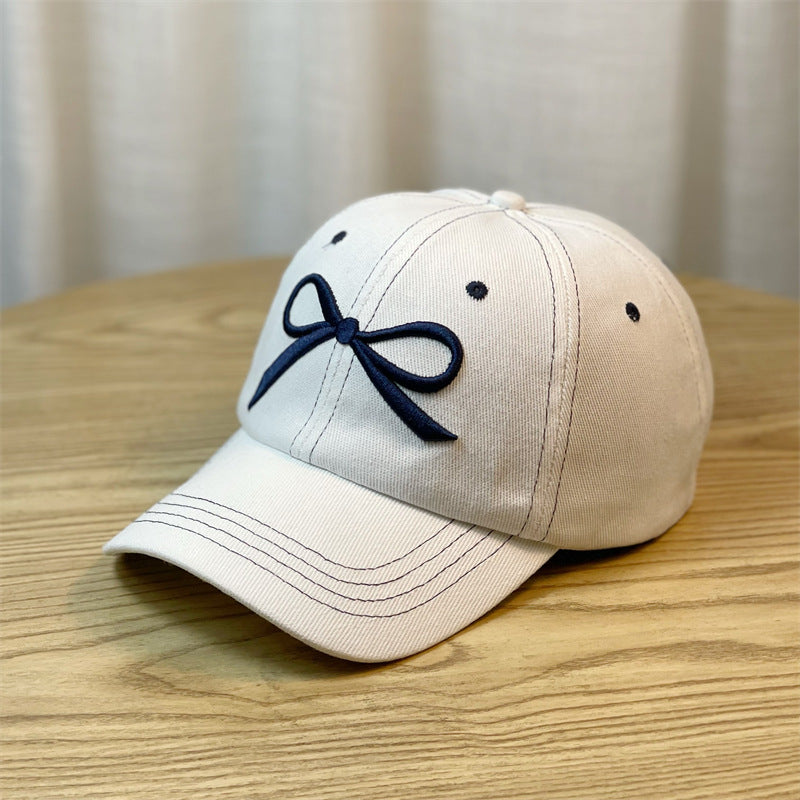 Wholesale Bow Denim Baseball Cap Peaked Cap Hat ACC-HT-RuYi001