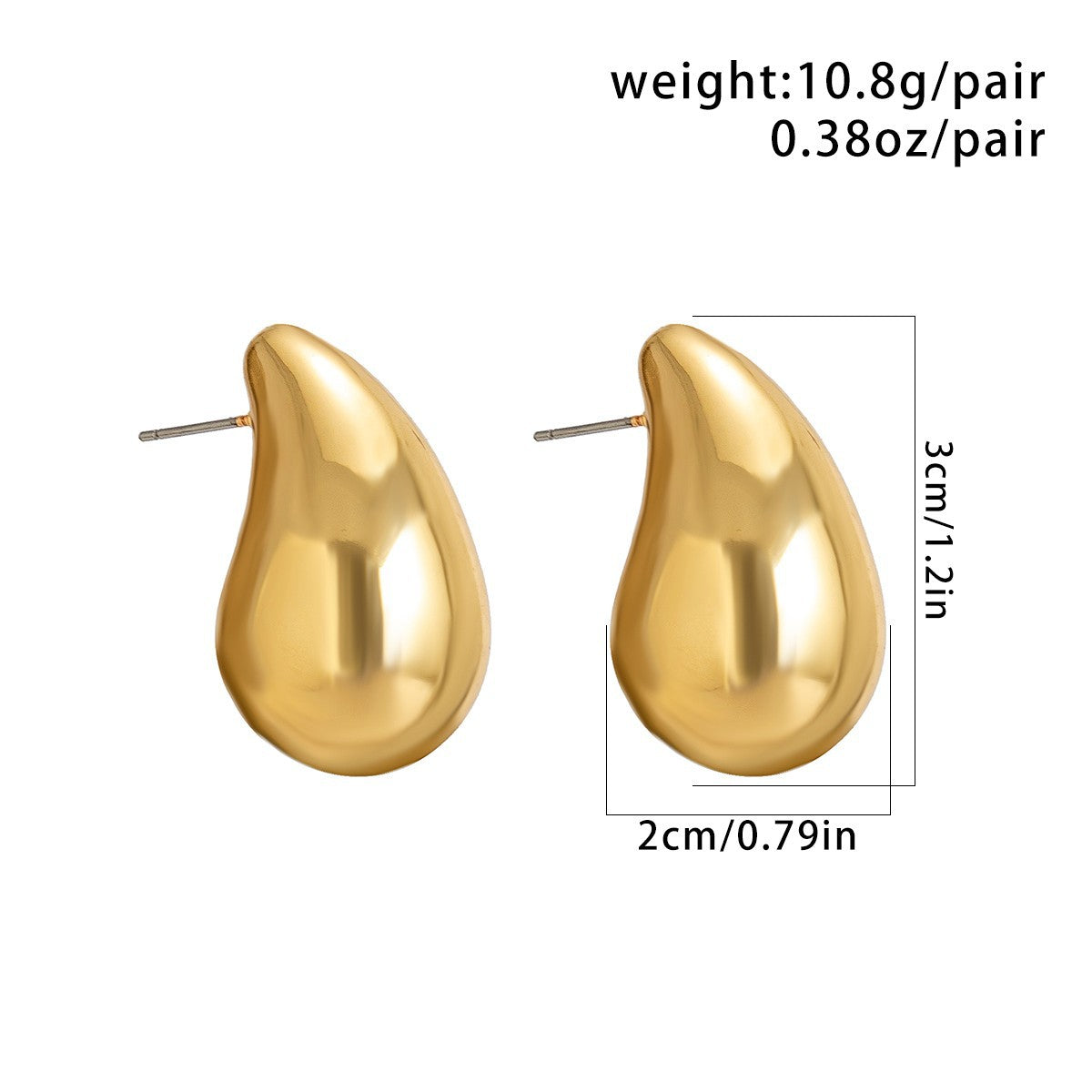 Wholesale Alloy Comma Teardrop Punk Style Earrings ACC-ES-QW010