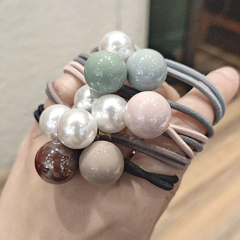 Wholesale Pearl Hair Ties Hair Scrunchies ACC-HS-Huidi009