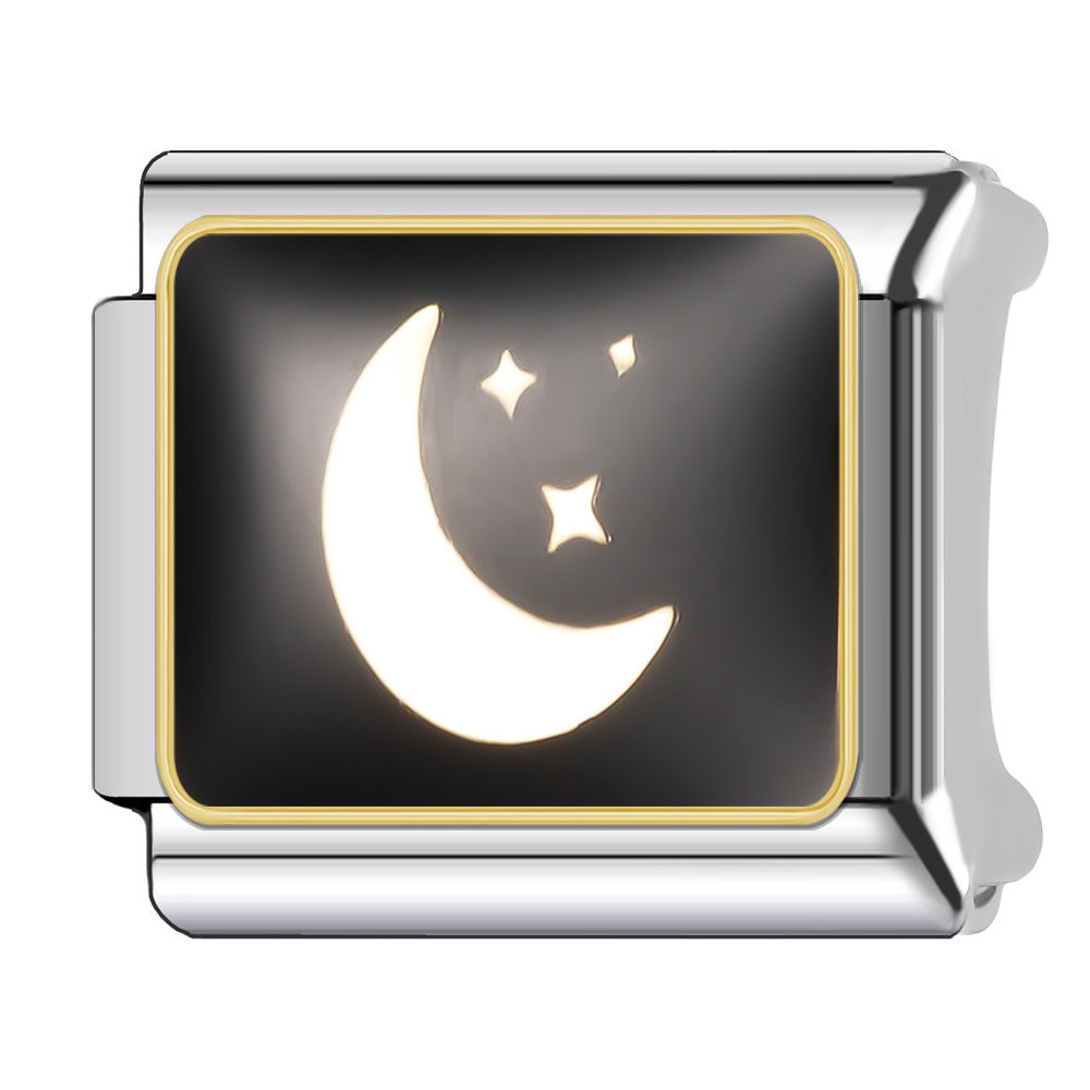 Wholesale Italian Charm Bracelet 9mm DIY Splicing Halloween Series Stainless Steel Composable Bracelet