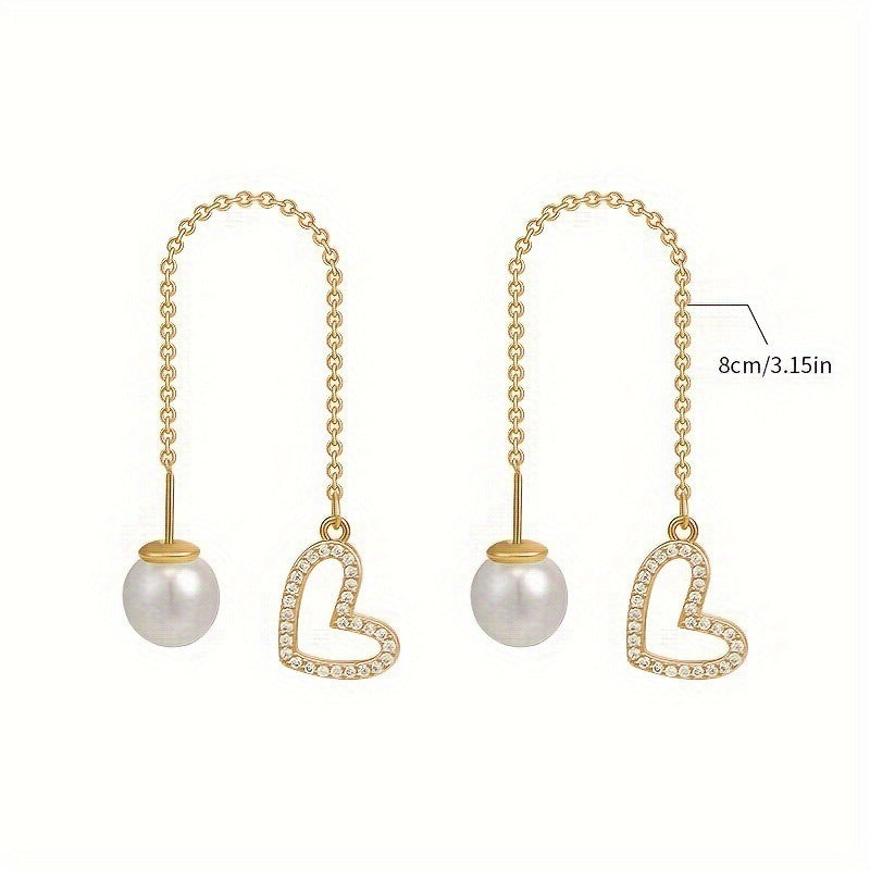 Wholesale   Light Luxury Tassel Pearl Earrings