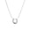Wholesale  Light Luxury Fashion U-shaped Horseshoe Pendant Titanium Steel Necklace