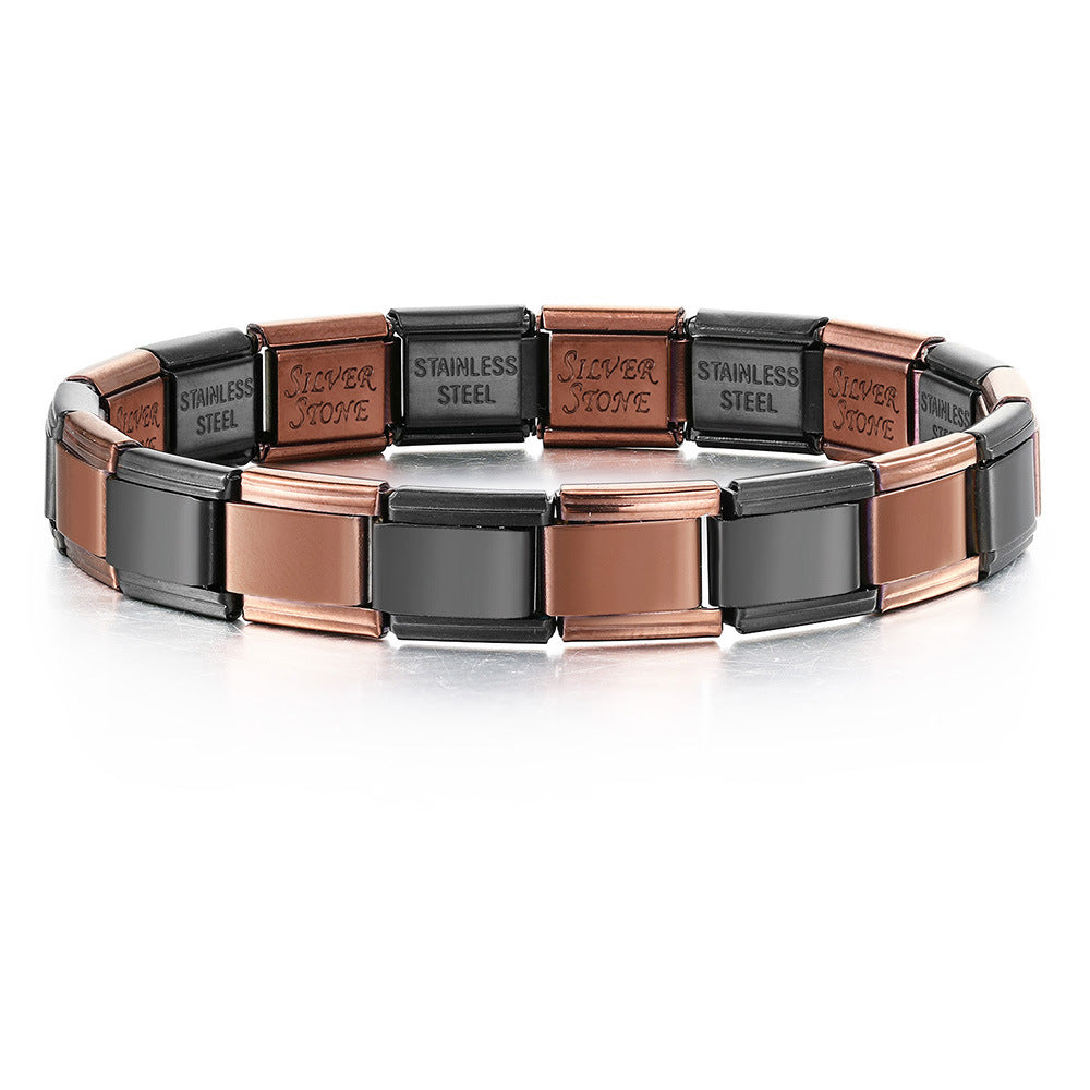 Wholesale Stainless Steel Electroplated Italian Modular Bracelet Chain DIY Fashion Accessory