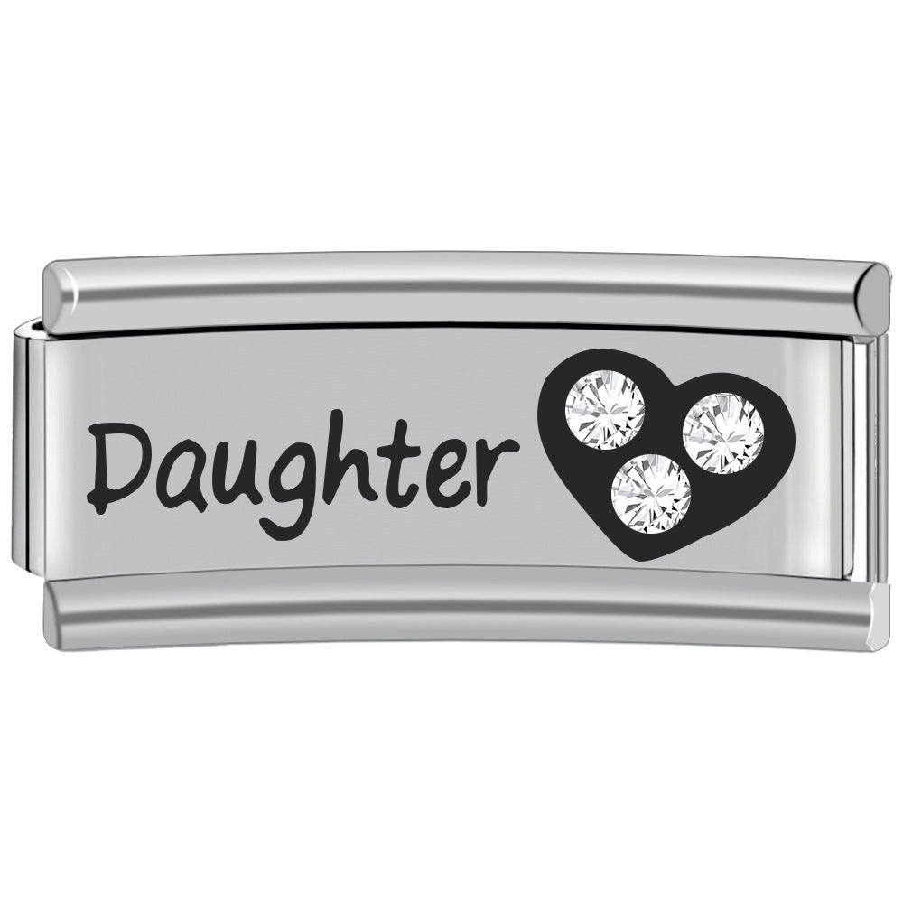 Wholesale 9mm Italian Charm Starter Bracelets DIY square Single Section Creative Stainless Steel Composable Bracelet