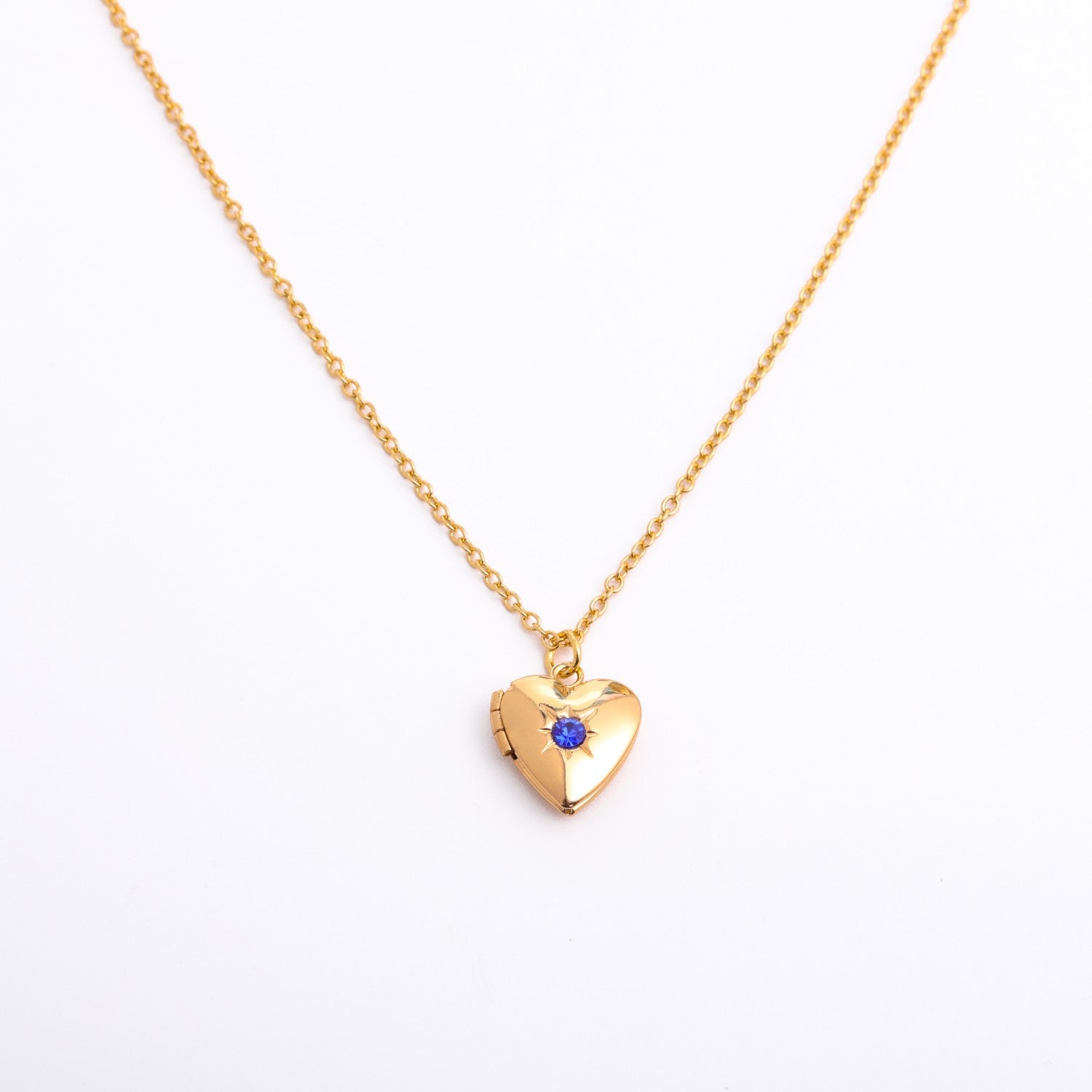 Wholesale December Birthstone December Birthstone Heart Shape Necklace Mother's Day ACC-NE-Jipei015