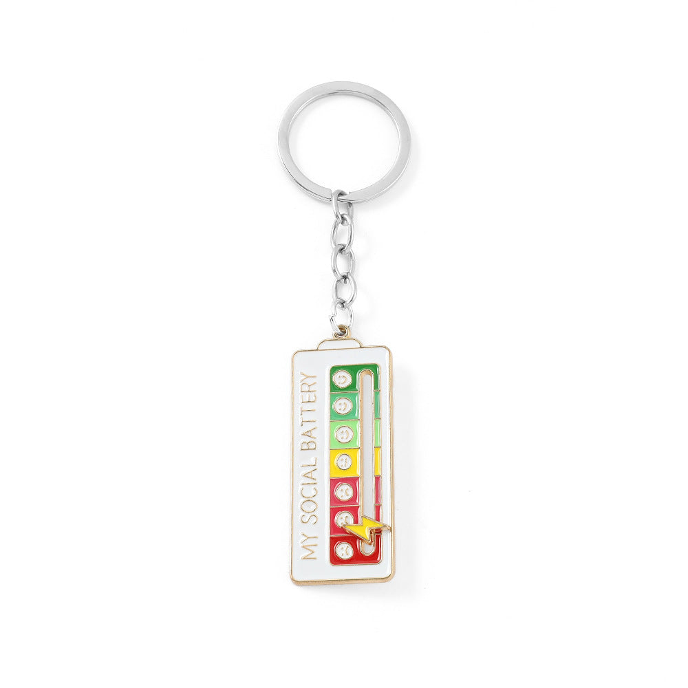 Wholesale social power emotional conversion niche personality keychain