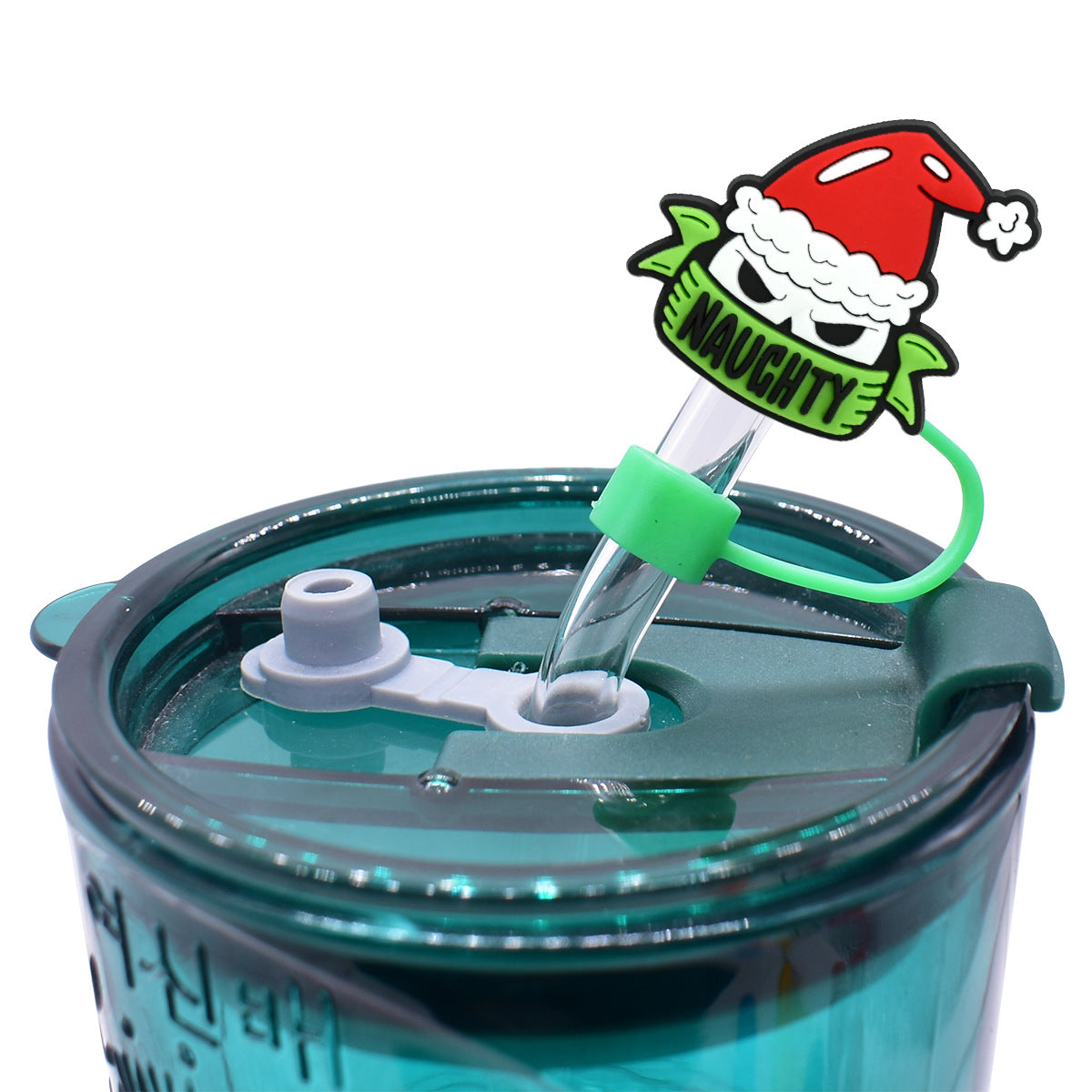 Wholesale  Random 100pcs Cartoon   10mm PVC Soft Straw Tube Cap