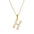 Wholesale  stainless steel diamond letter necklace
