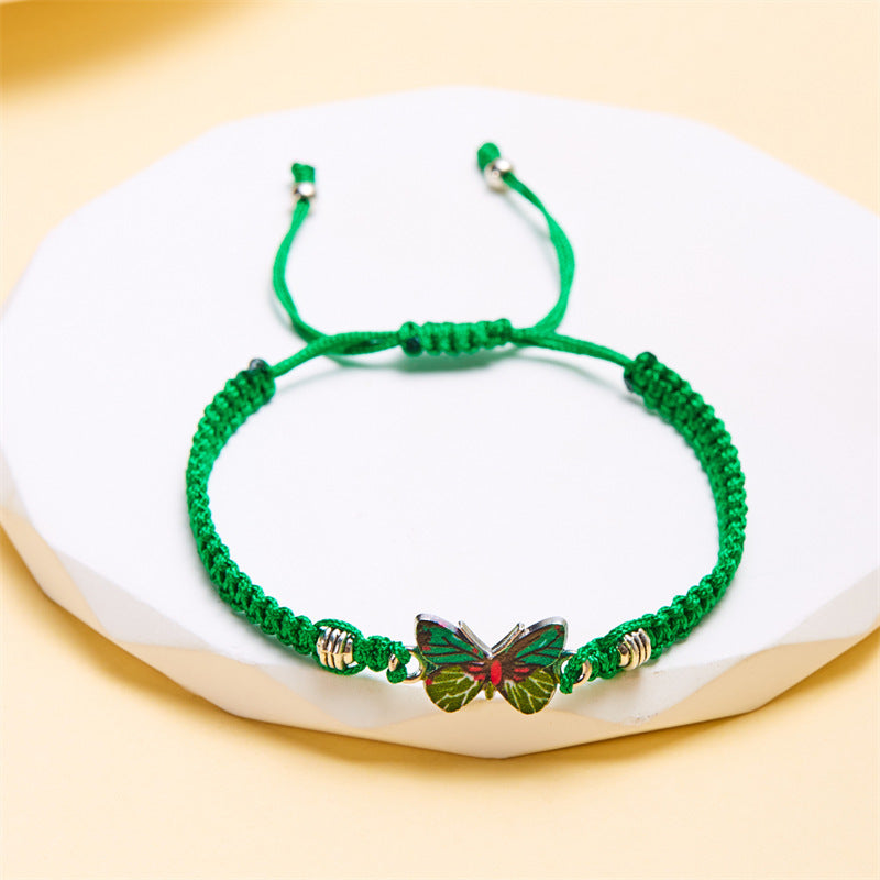 Wholesale  hand-woven couple butterfly bracelet