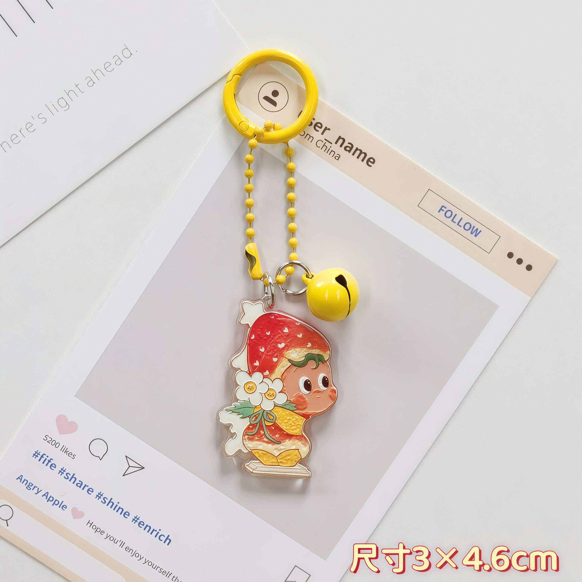 Wholesale Cute Cartoon Star Acrylic Keychain Pendant Boutique Resale Gift for Best Friend