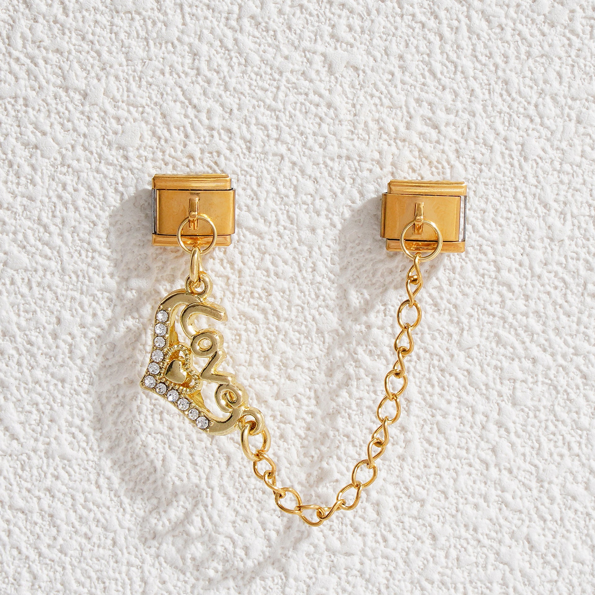 Wholesale 5pcs Italian Charm Bracelet 9mm DIY Splicing Evil Eye Pendant Stainless Steel Composable Bracelet