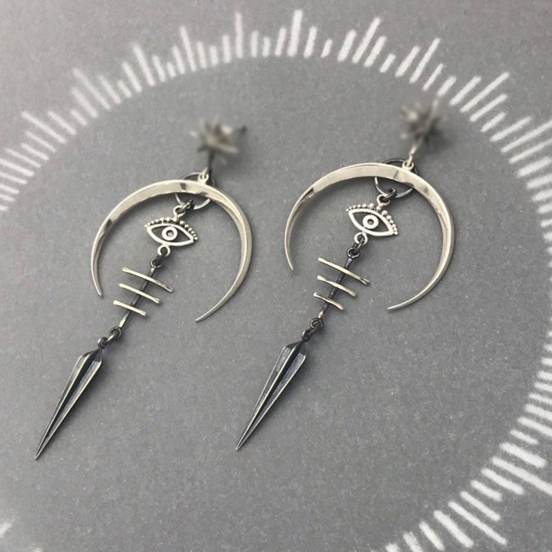 Wholesale Gothic Devil's Eye Punk Halloween  Earrings